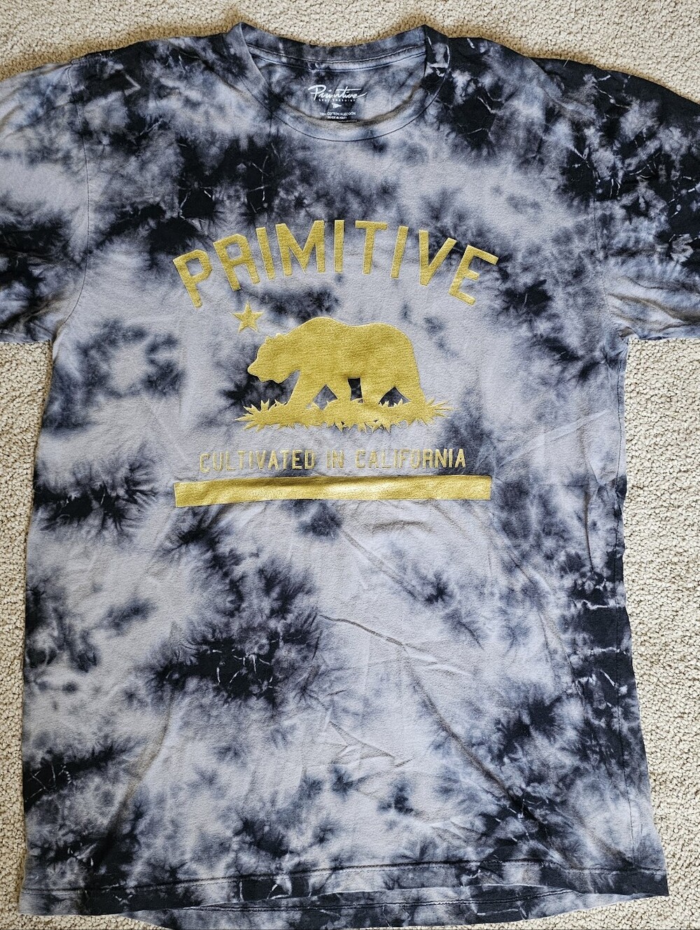 Primitive Tie Dye "Cultivated In California" T Shirt
